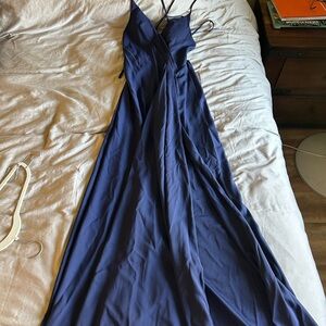 Elegant Blue Maxi Dress